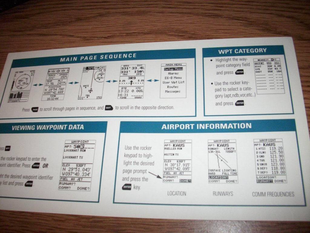Garmin GPS 92 Quick Reference Guide