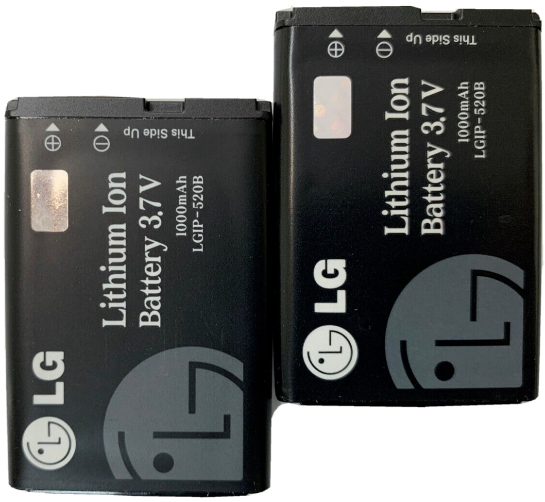 2X New LGIP-520B Battery VX5300 VX5400 VX5500 VX8100 VX8300 VX8350 1000mAh