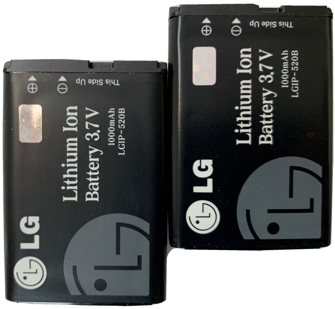 2X New LGIP-520B Battery VX5300 VX5400 VX5500 VX8100 VX8300 VX8350 1000mAh