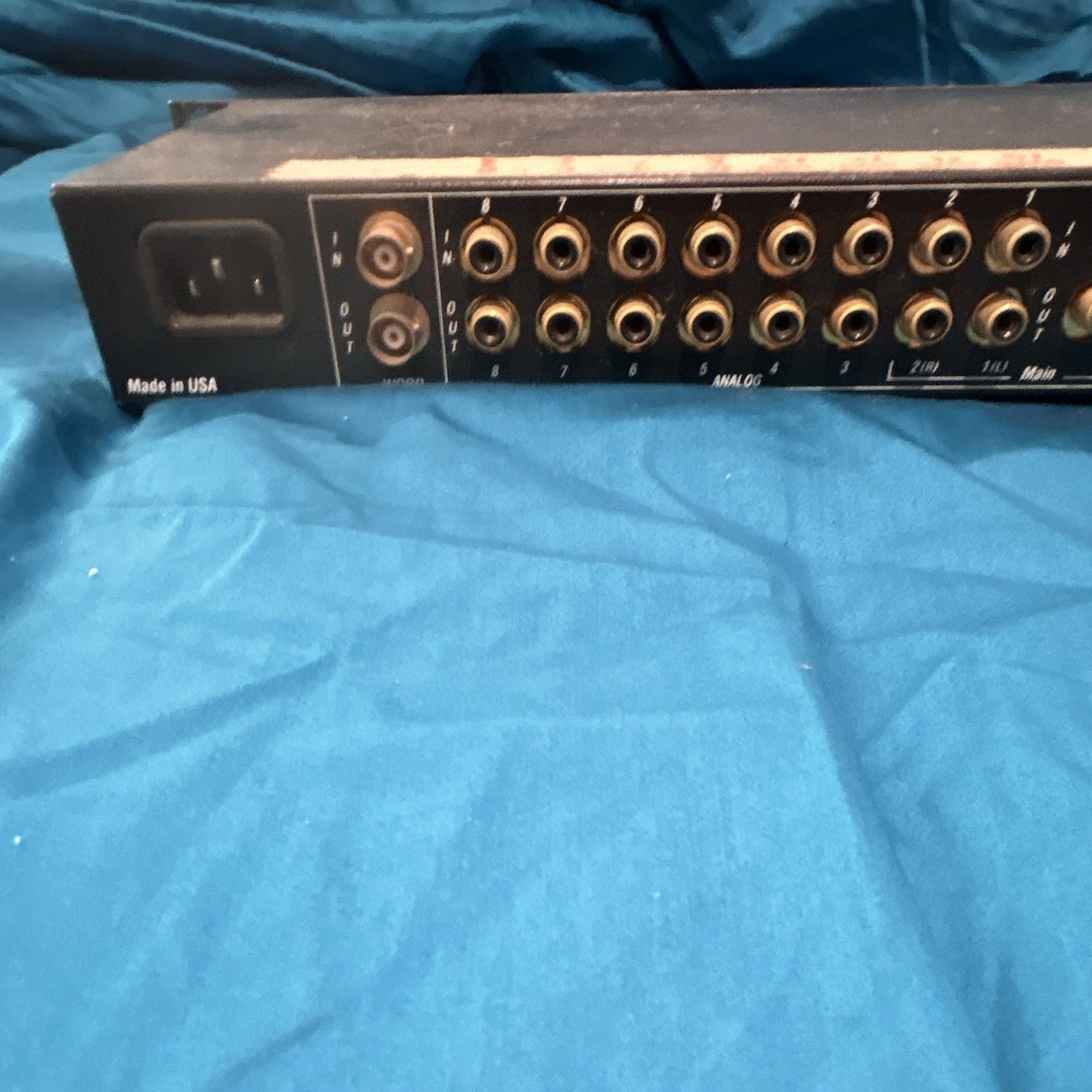 MOTU 2408 Rackmount Audio Interface ADAT S/PDIF 1/4" TRS Format Convert