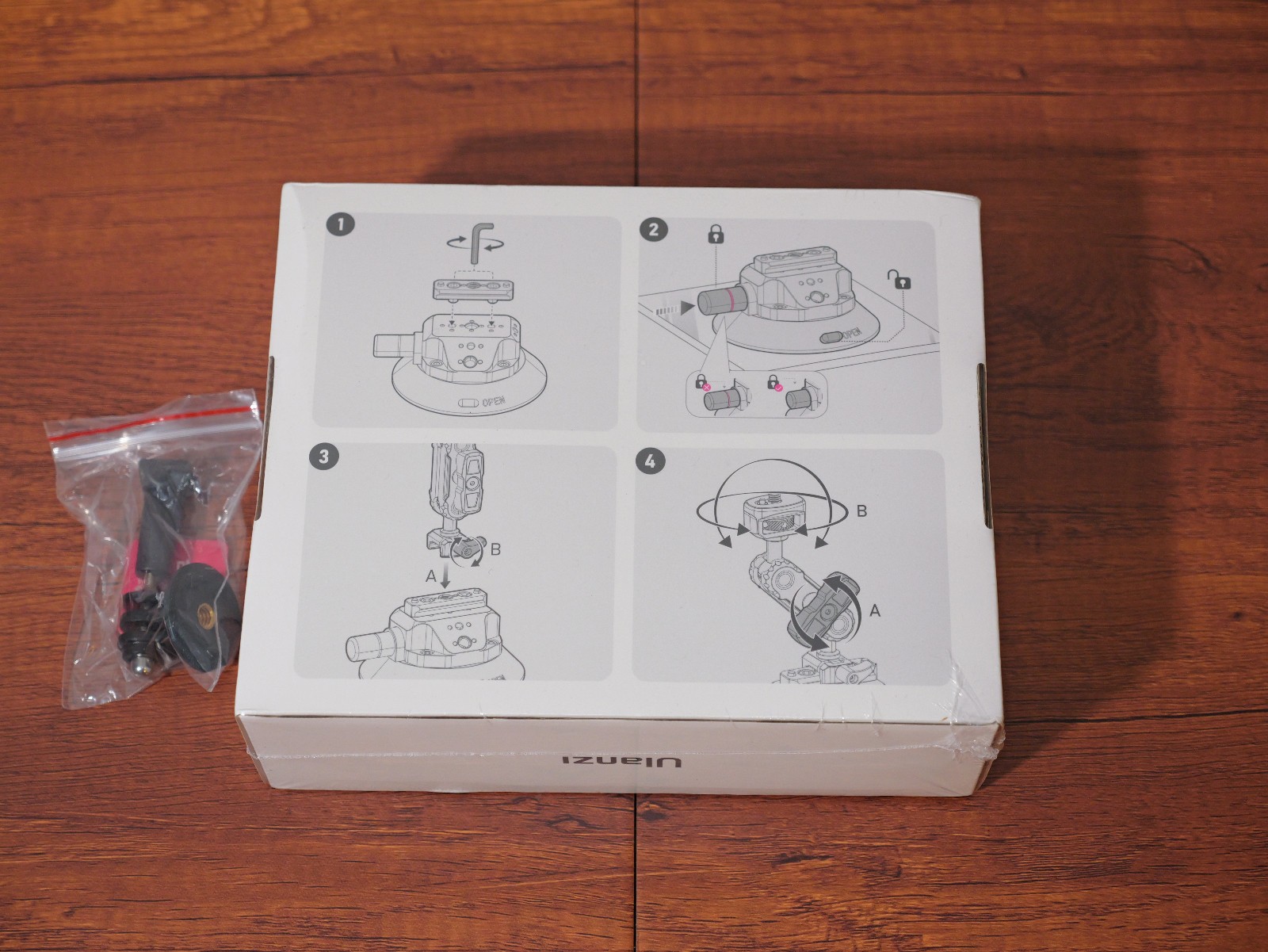 ULANZI SC-02 4.5" Suction Cup Camera Mount w/Magic Arm - New