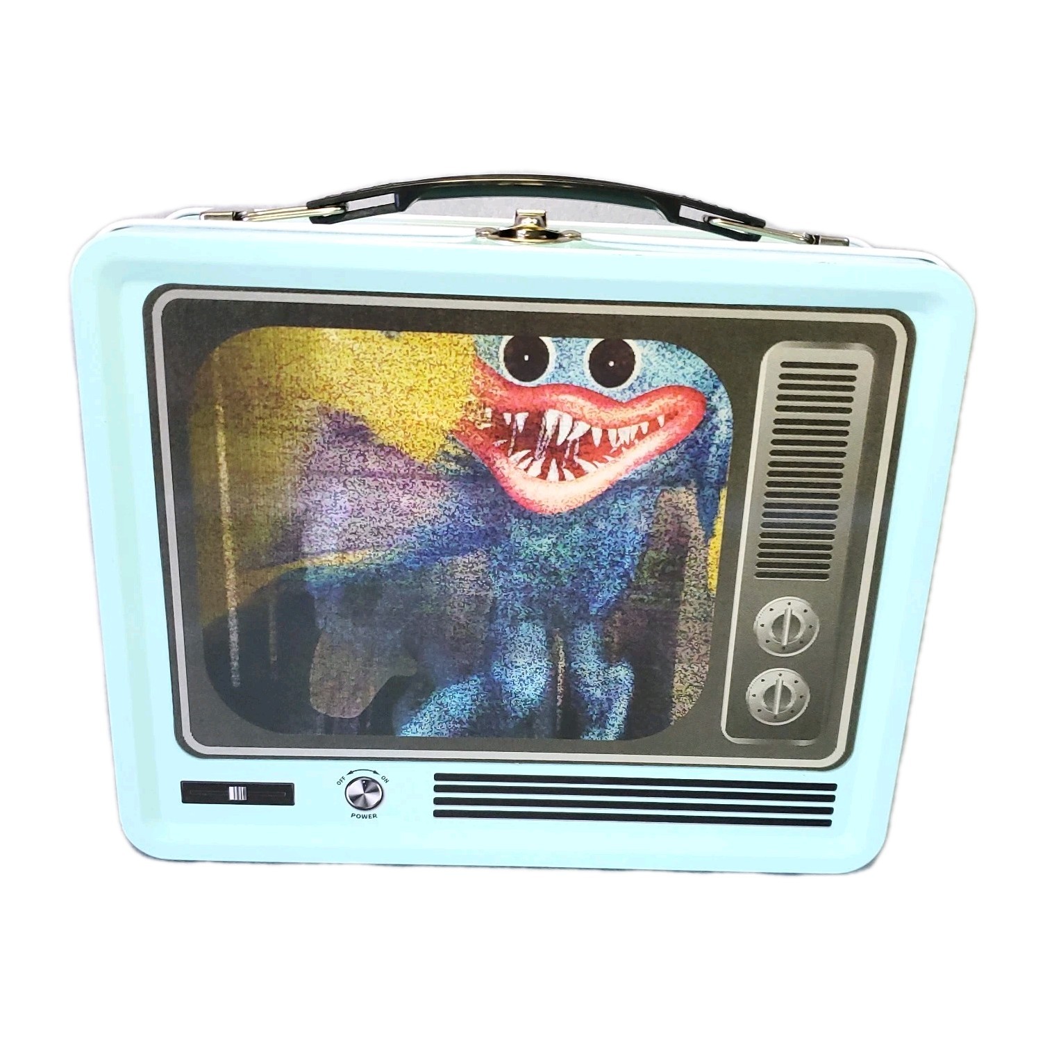 Poppy Playtime Lenticular Huggy Wuggy Lunchbox Metal Tin Lunch Box *Minor Flaws*