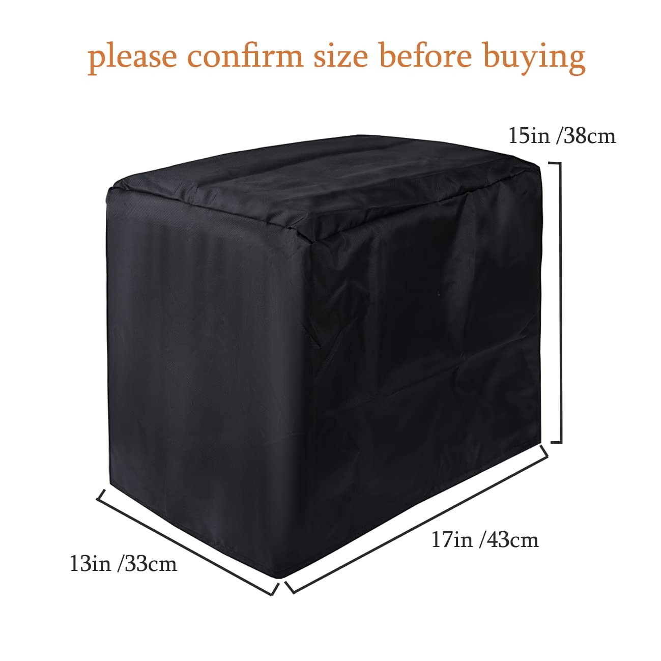 J&C Ice Maker Cover 420D Countertop Machine Nugget Black