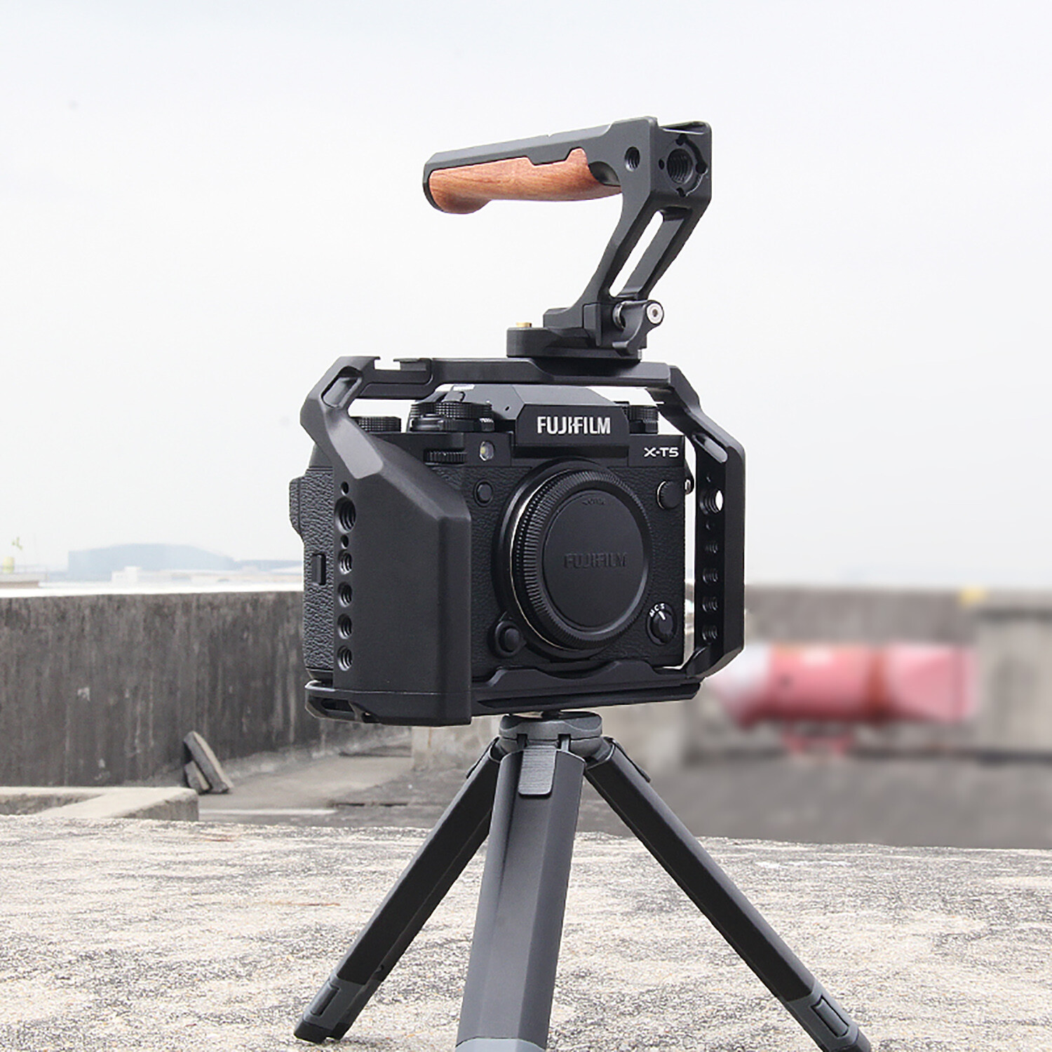 Quick Release Video Rig Cage Case Holder Hand Grip for FUJIFILM XT5 Camera