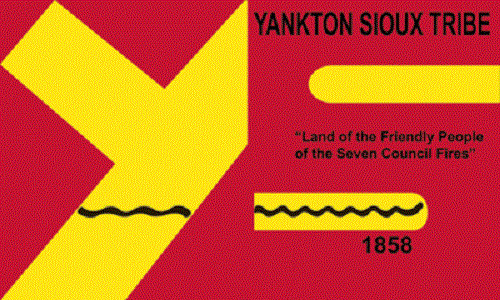 Flag of the Yankton Sioux Tribe 3" Decal