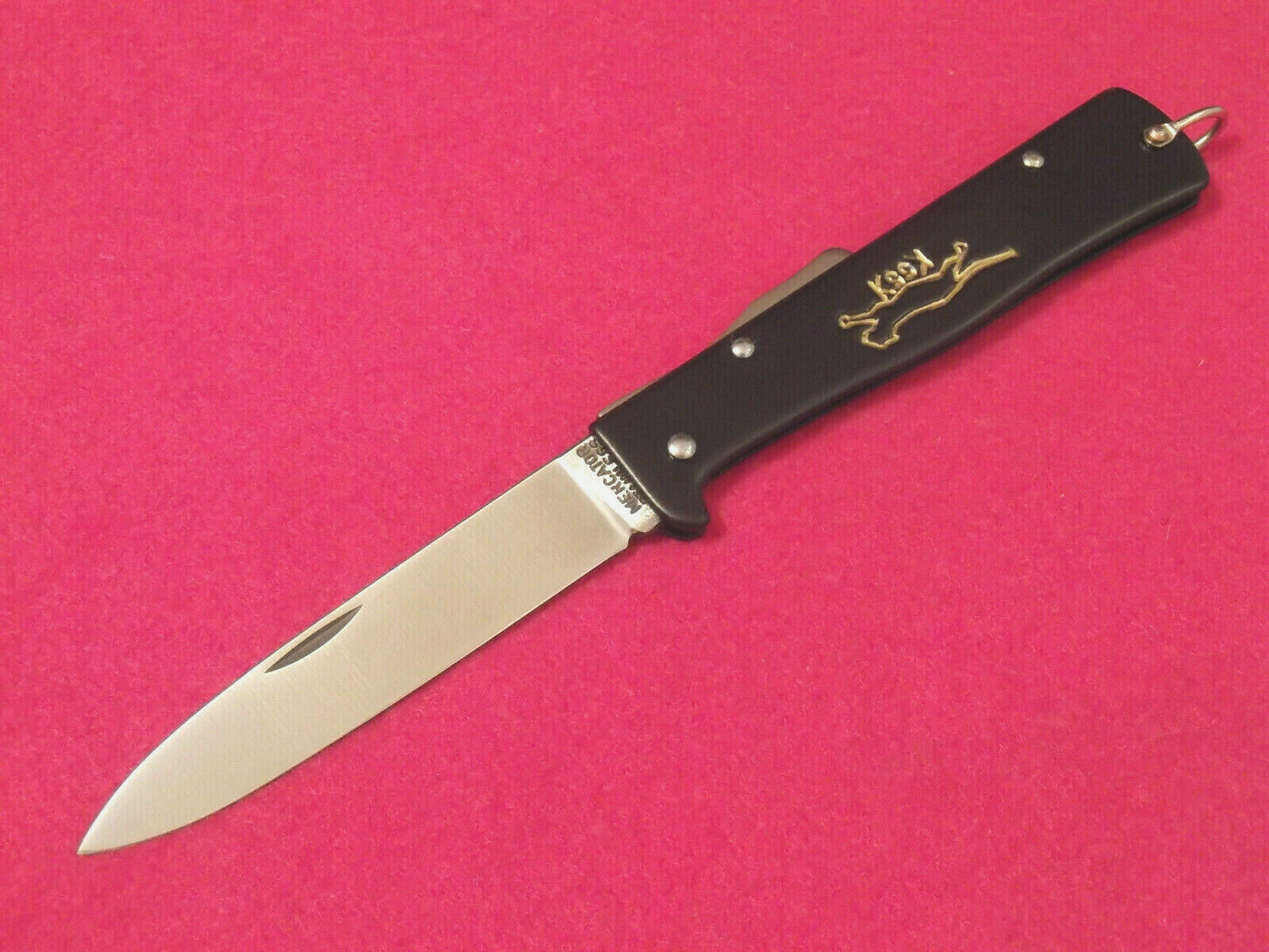 OTTER-Messer MERCATOR L154S Black Cat S.S. lockback knife 4 3/8" closed Germany
