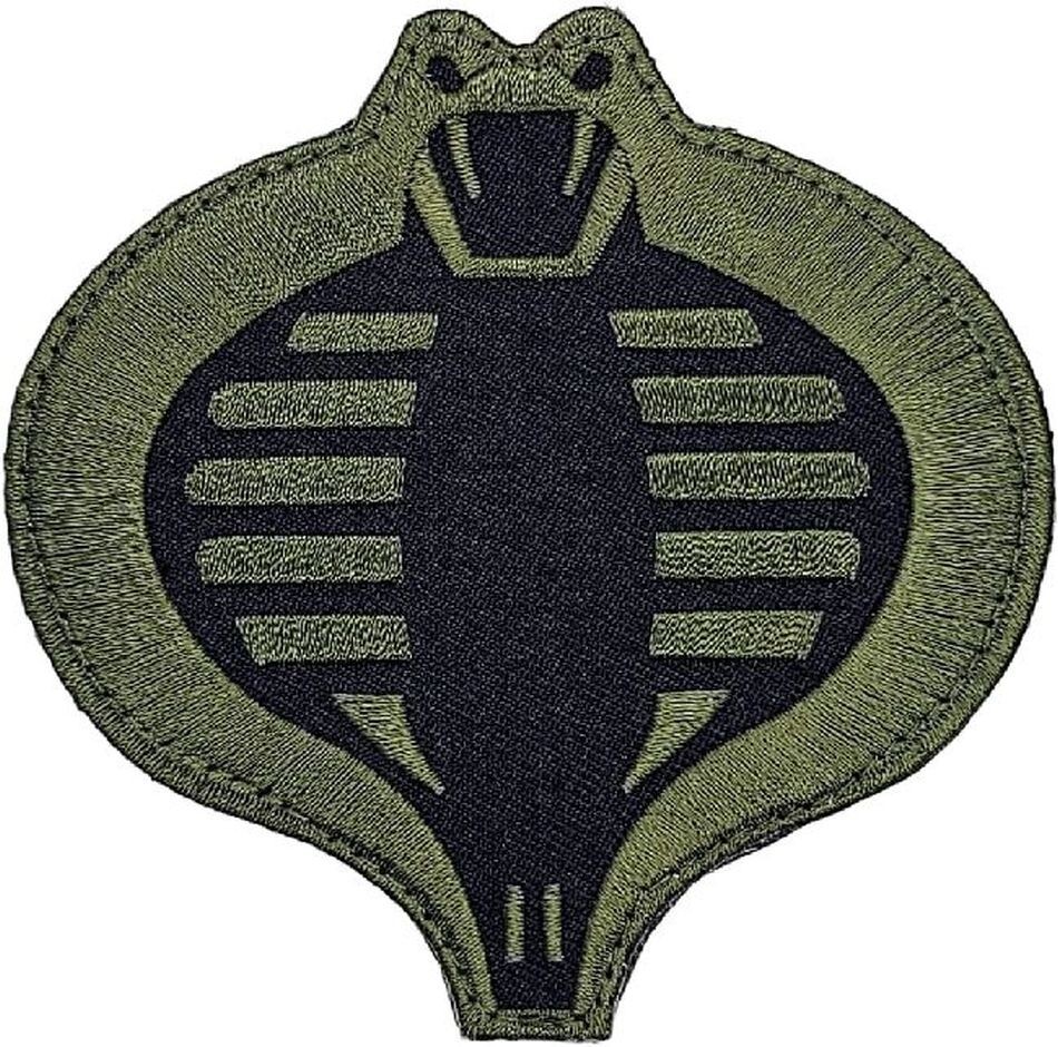 Cobra Embroidered Tactical Morale Patch | 2PC 3.5" HOOK BACKING (qp920)