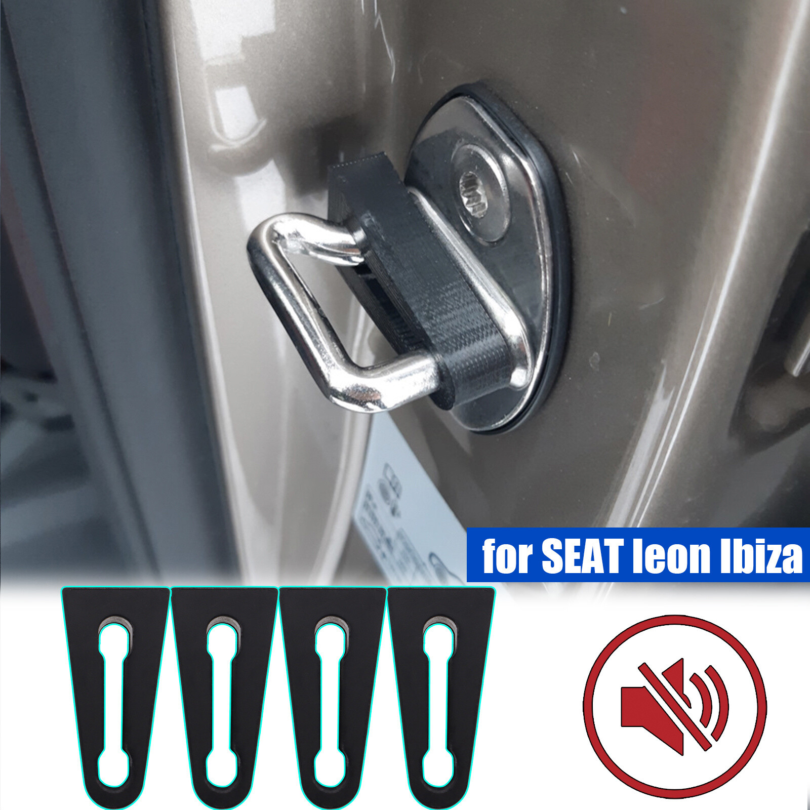 Door Lock Buffer Damper Soundproof Insulation Rattling Quiet For Toyota /Lexus