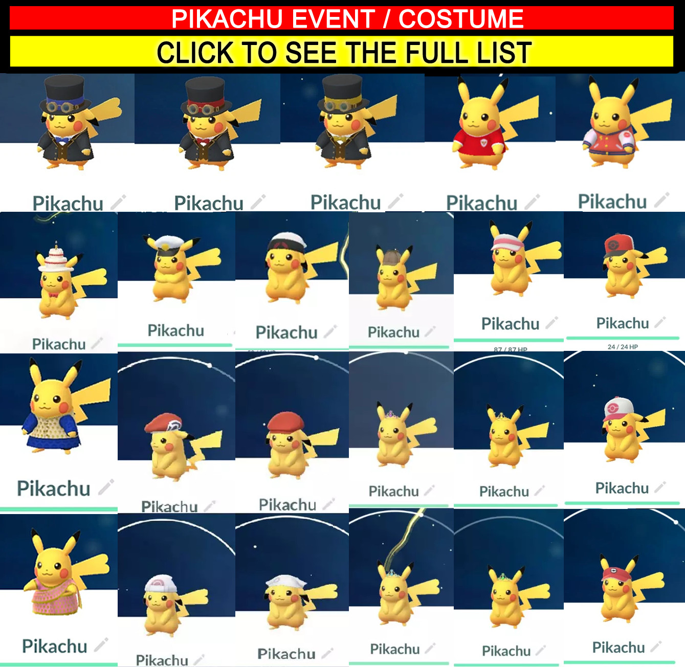 Pikachu Costume Theme Exclusive Festival Limited Edition Celebration Event Fest