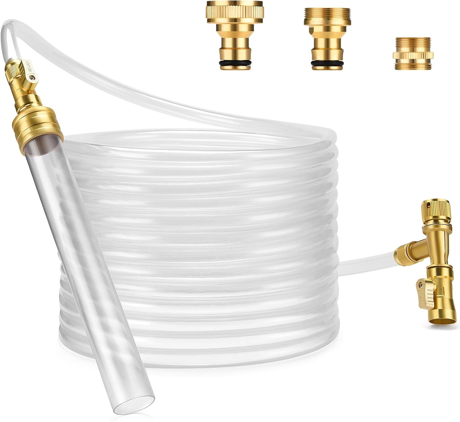 Gravel Vacuum for Aquarium Water Changer Fish Tank Cleaning Tools, Siphon Univer