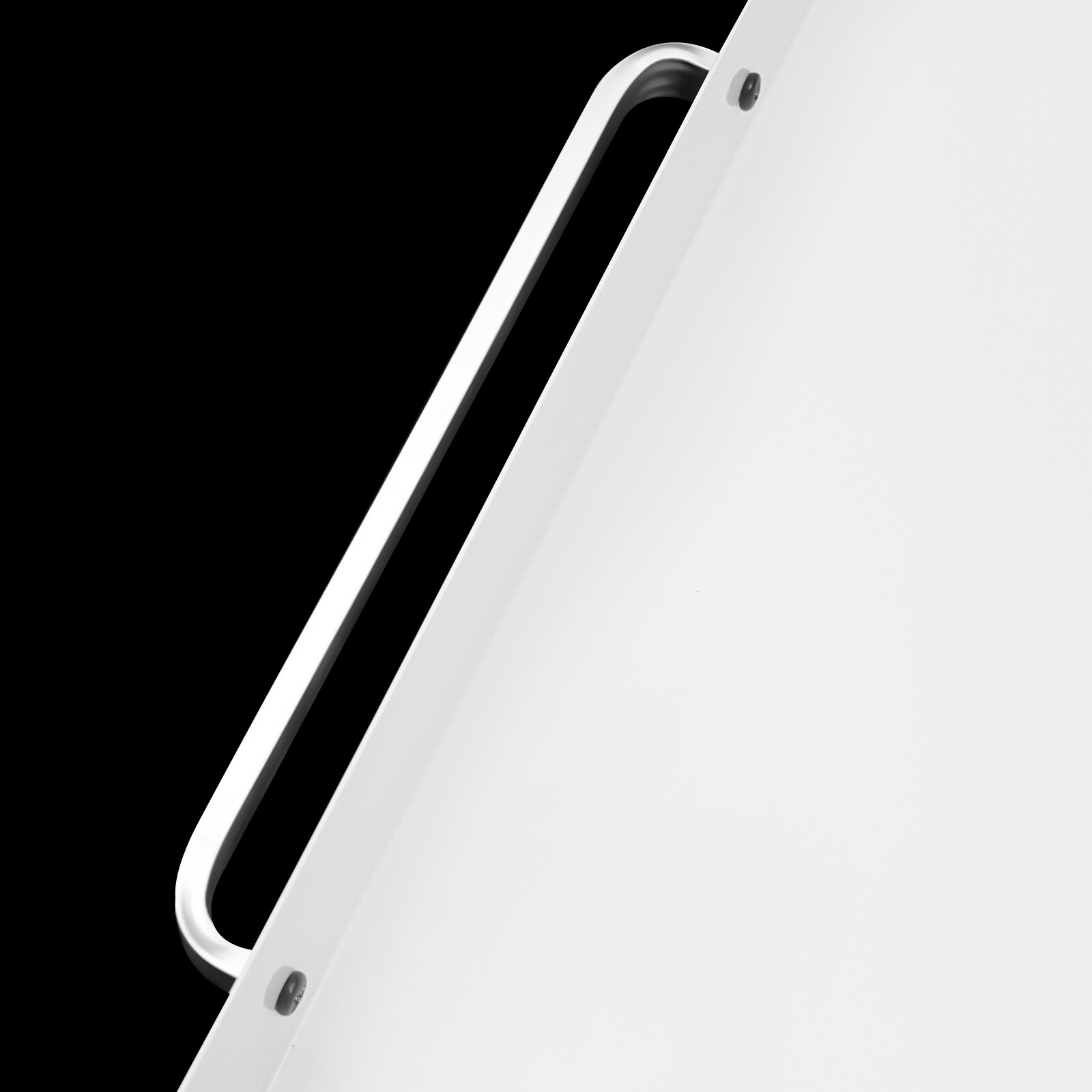 White 21.5" Under Desk Mounted Sliding Pull-out Drawer For Standing Desks
