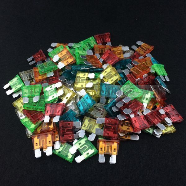 60x Standard Car/Truck/Motorcycle/Boat Blade Fuse 19mm ATO ATC ATM Fuses 5-30A