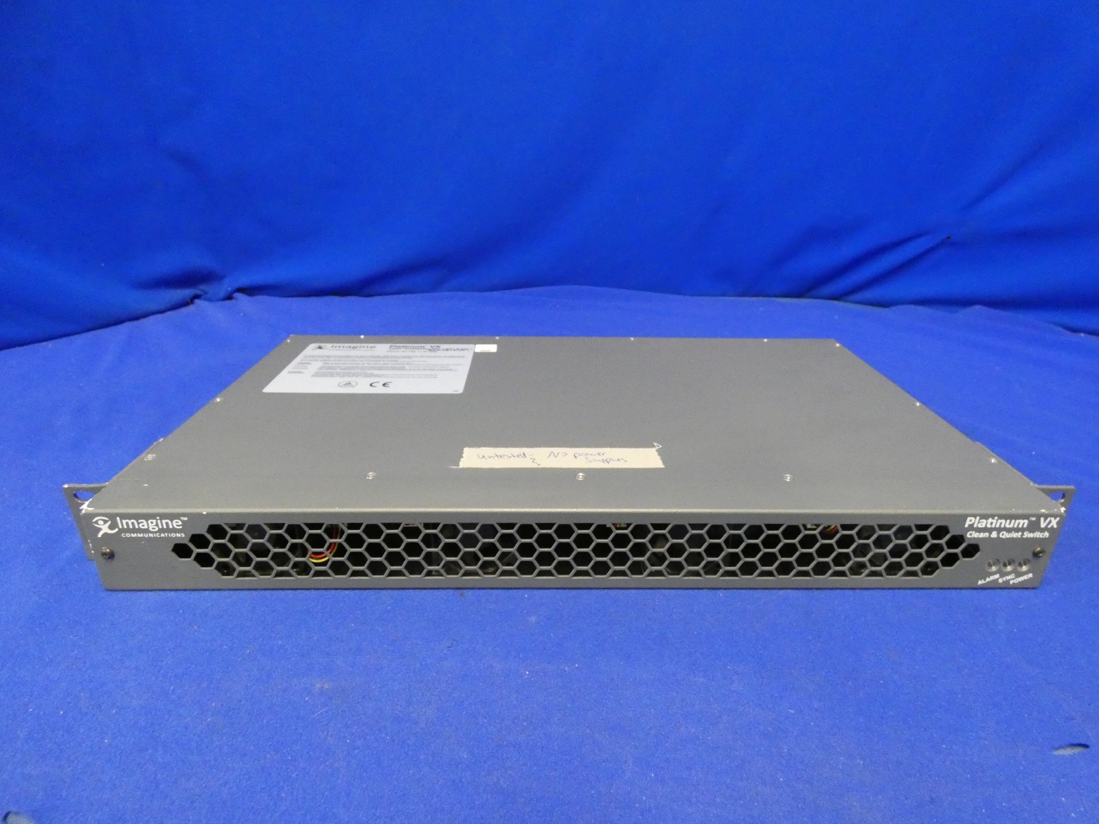 Imagine Communications PV-CQ16-FR-1 Platinum VX Clean & Quiet Switch (Parts)