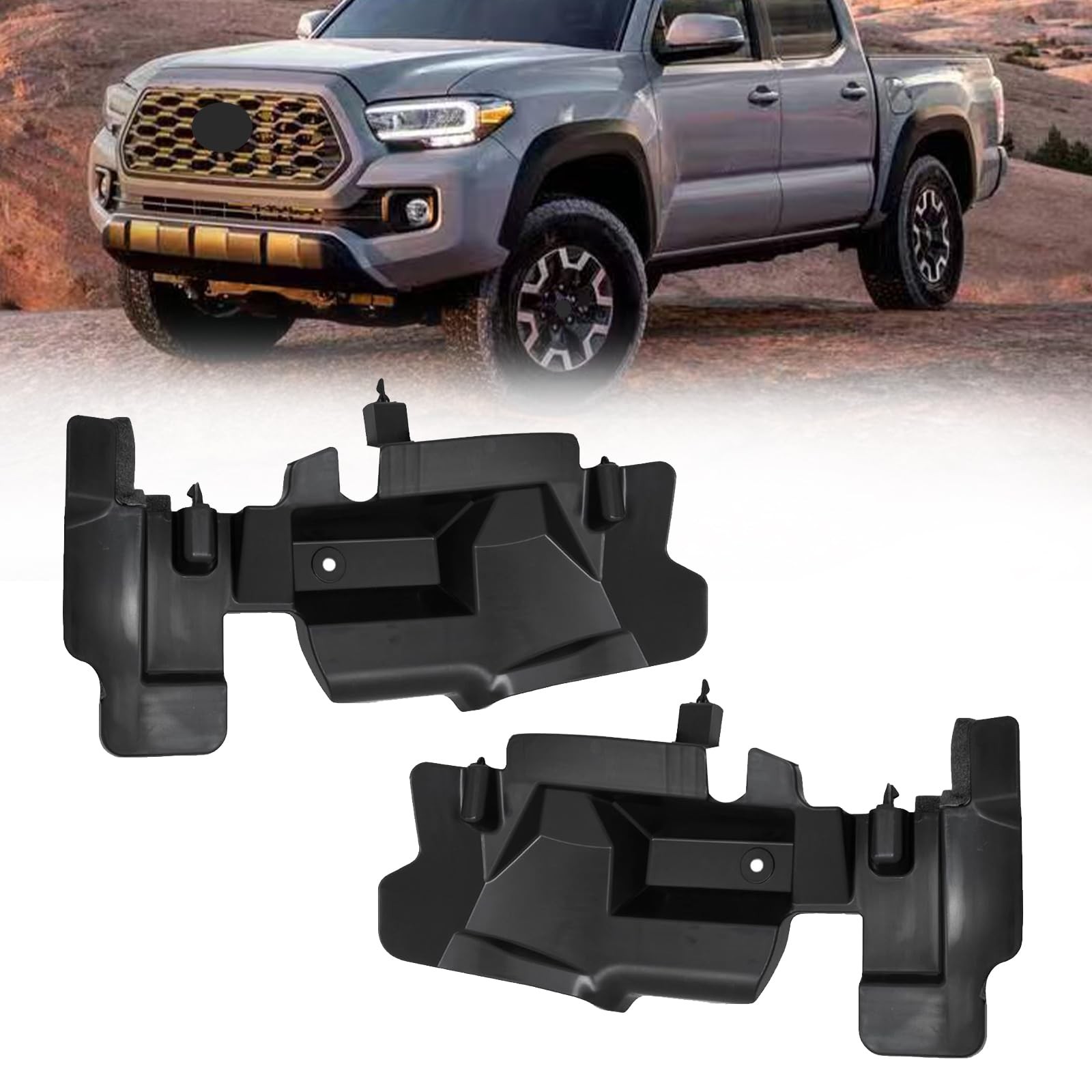 Radiator Support Core Set for Tacoma 2016-2023 ABS Side Air Deflector 5329404010