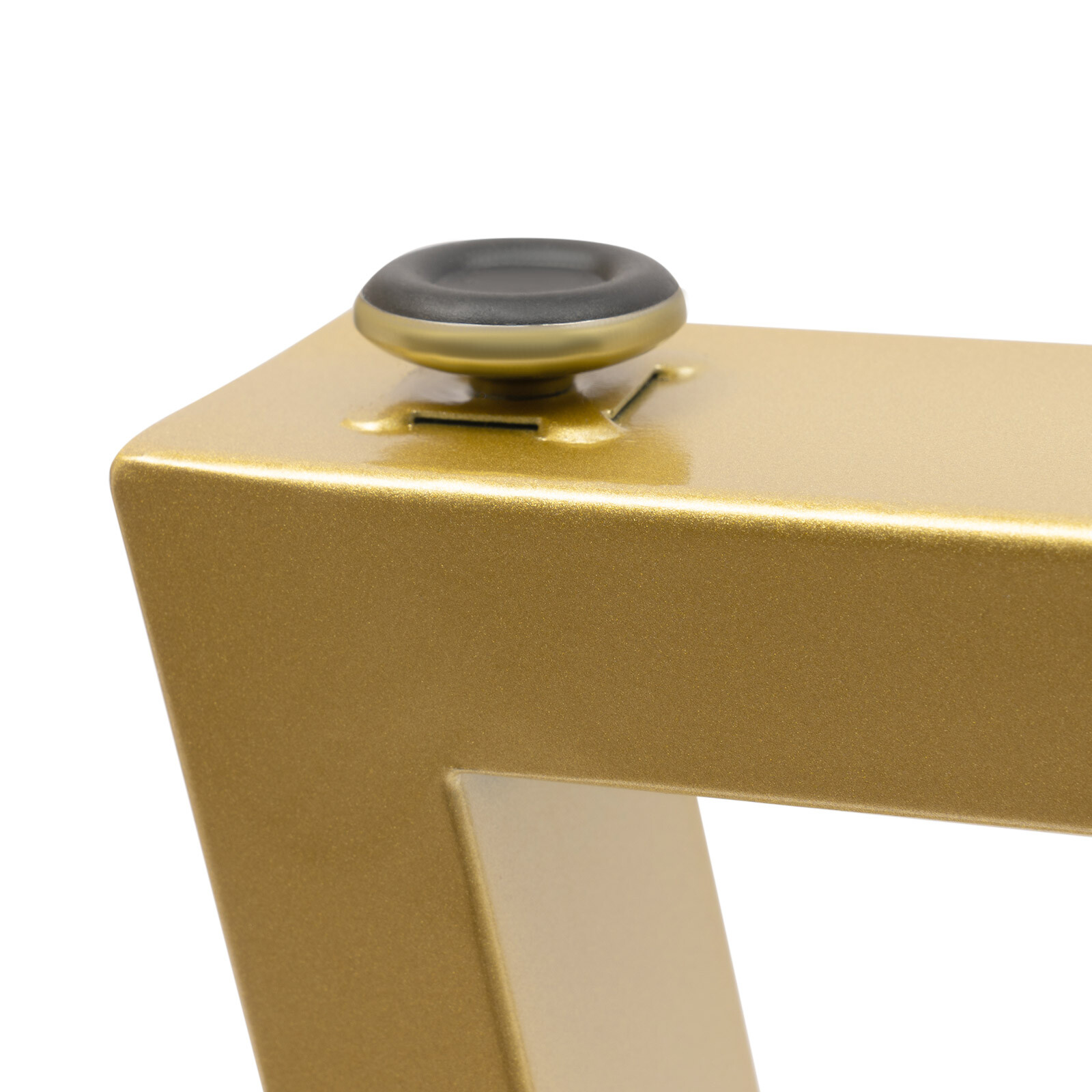 Pair 28 Inch Trapezoid Metal Gold Table Legs Furniture Legs Office Table Legs