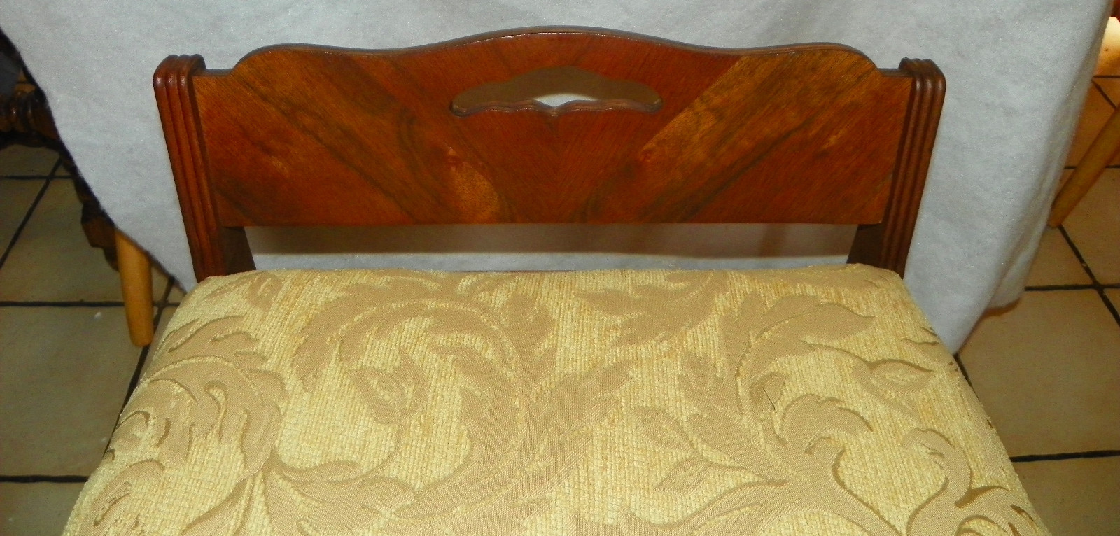 Walnut Vanity Bench (VB-3)