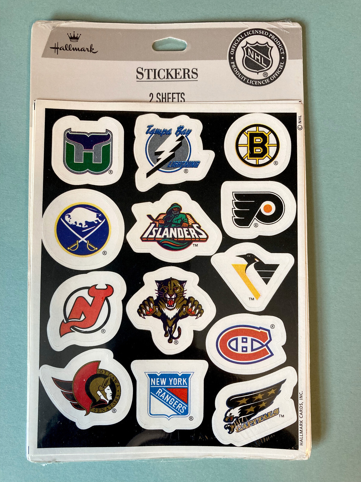 1990's Hallmark NHL Hockey Stickers 26 Team Logos NOS Unopened