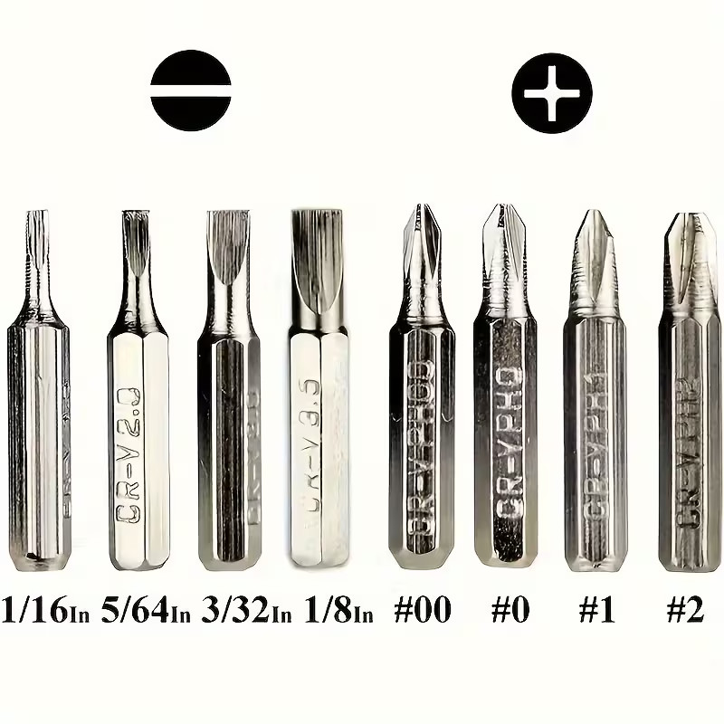 2 Sets, Red 8-in-1 Multifunctional Precision Screwdriver Set