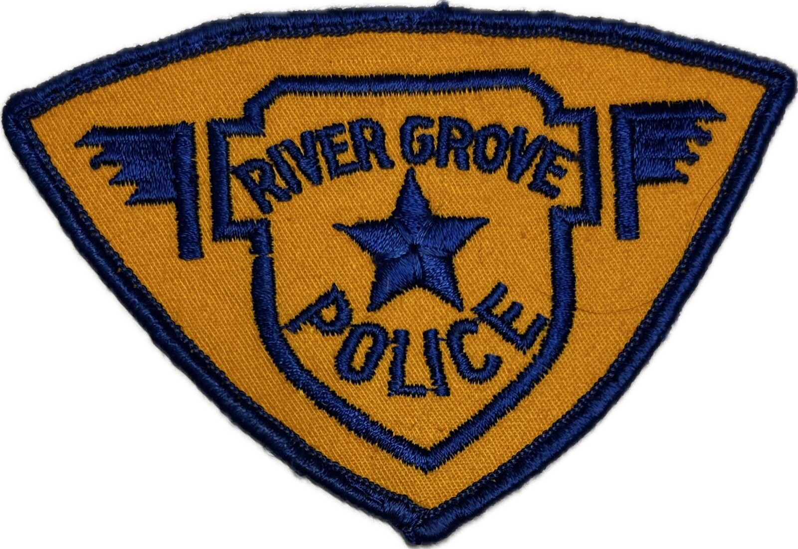 VINTAGE ILLINOIS IL RIVER GROVE POLICE DEPT PATCH COOK COUNTY CHEESECLOTH #K