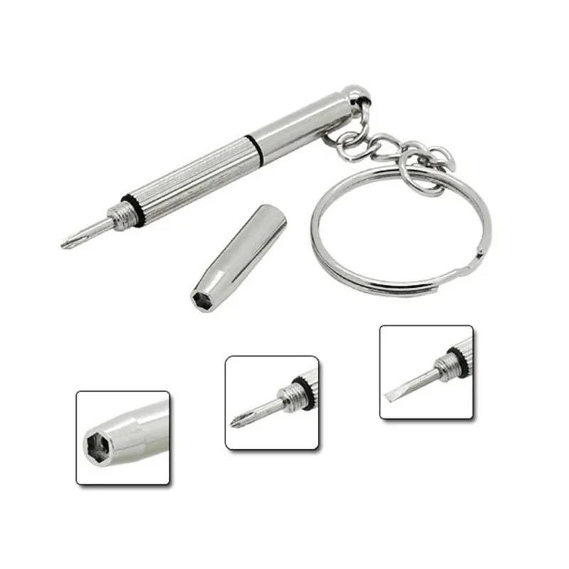 Mini 3-in-1 Glasses Screwdriver Set Spectacle Watch Sunglass Repair Kit