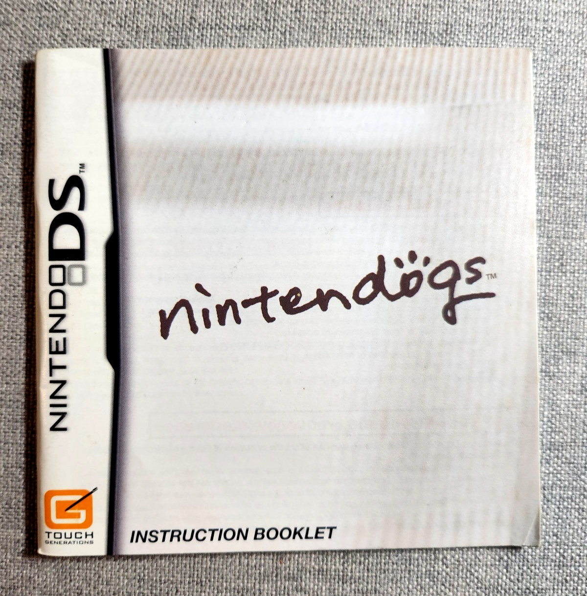 Nintendogs Instruction Manual Only - Nintendo DS