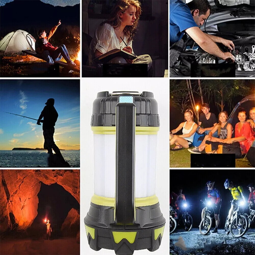 LED Camping USB Lantern Rechargeable Camping Tent Light Lamp Flashlight Portable