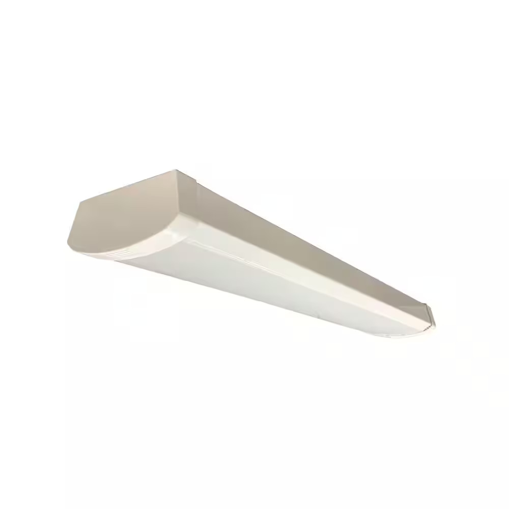 1-Pack 2 Ft. Adjustable Lumen Integrated LED White Slim Wraparound Light 3CCT