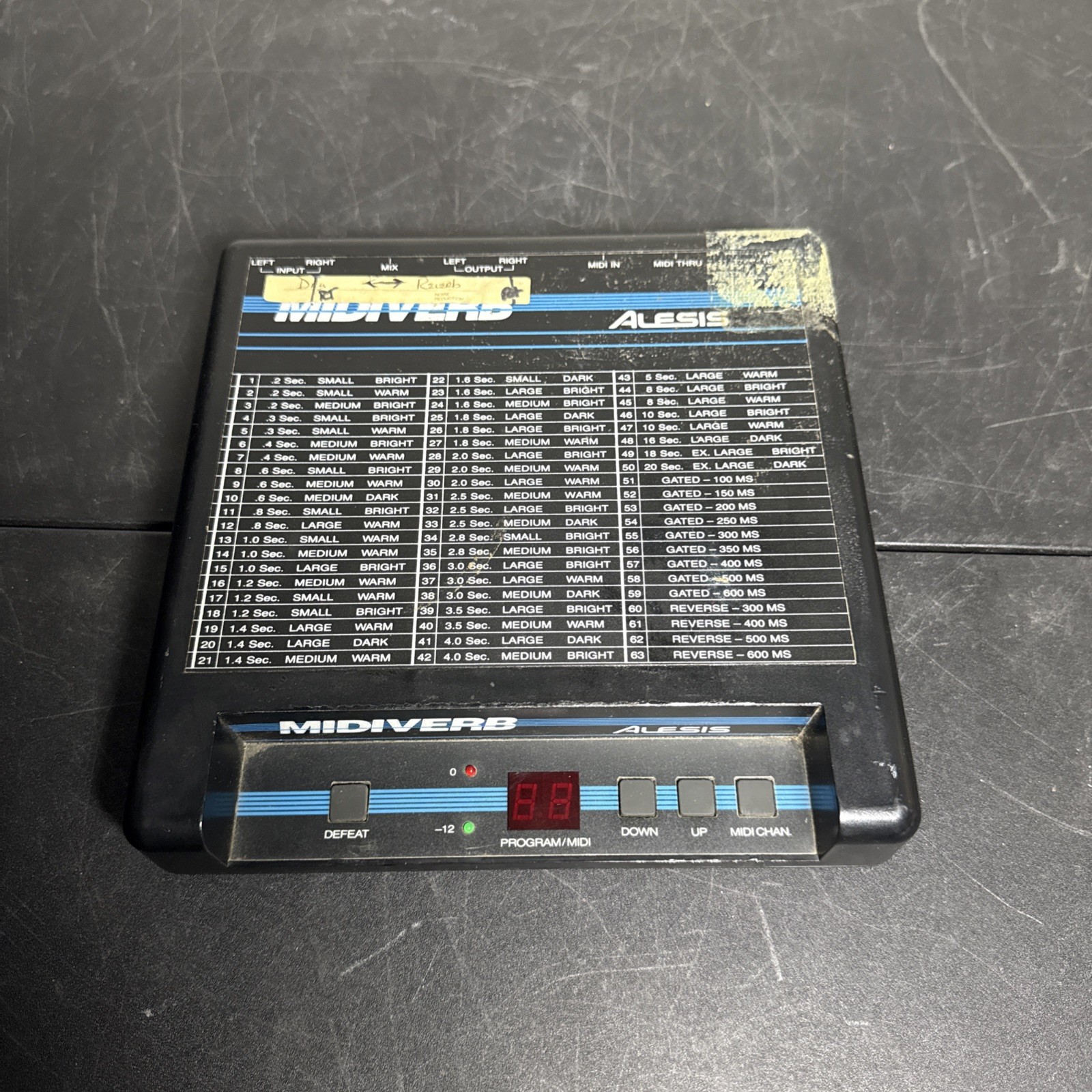 Alesis Midiverb Desktop Version Vintage Original not tested