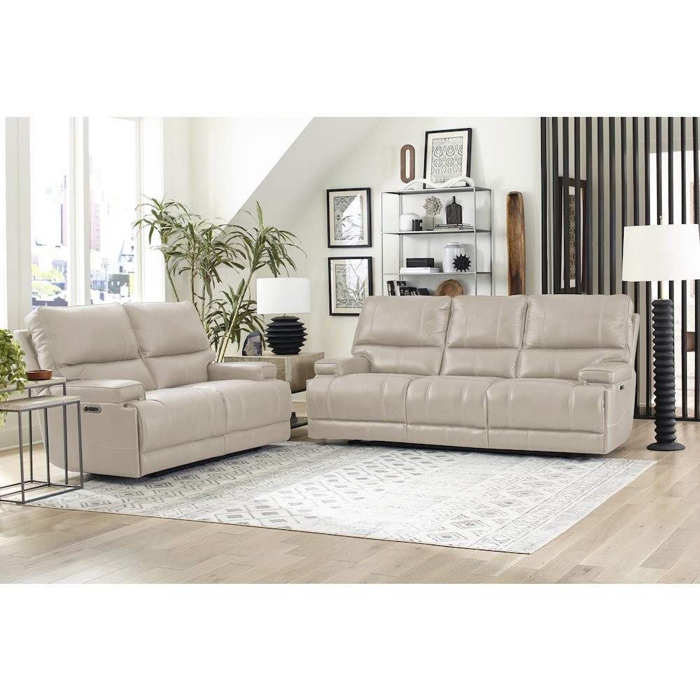 Whitman - Verona Linen - Powered By Freemotion Cordless Power Reclining Sofa