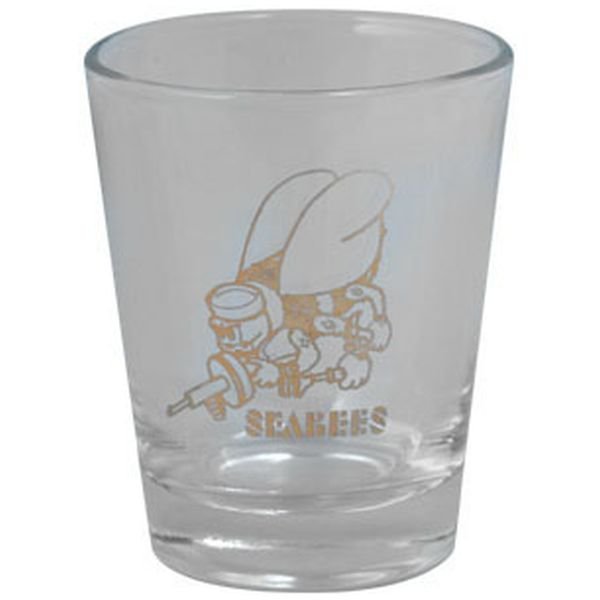 navy seabees 1.75 oz shot glass