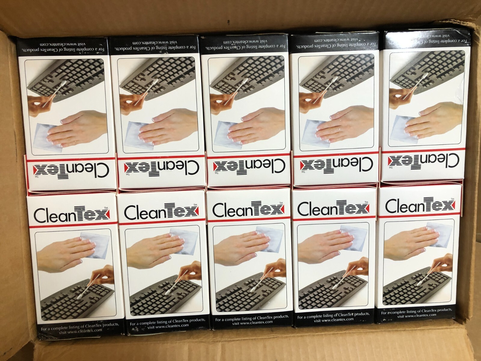 CLEAN TEX PreSaturated Optic Wipes & Swabs 40-twin packs/box, Lot of 10 boxes **