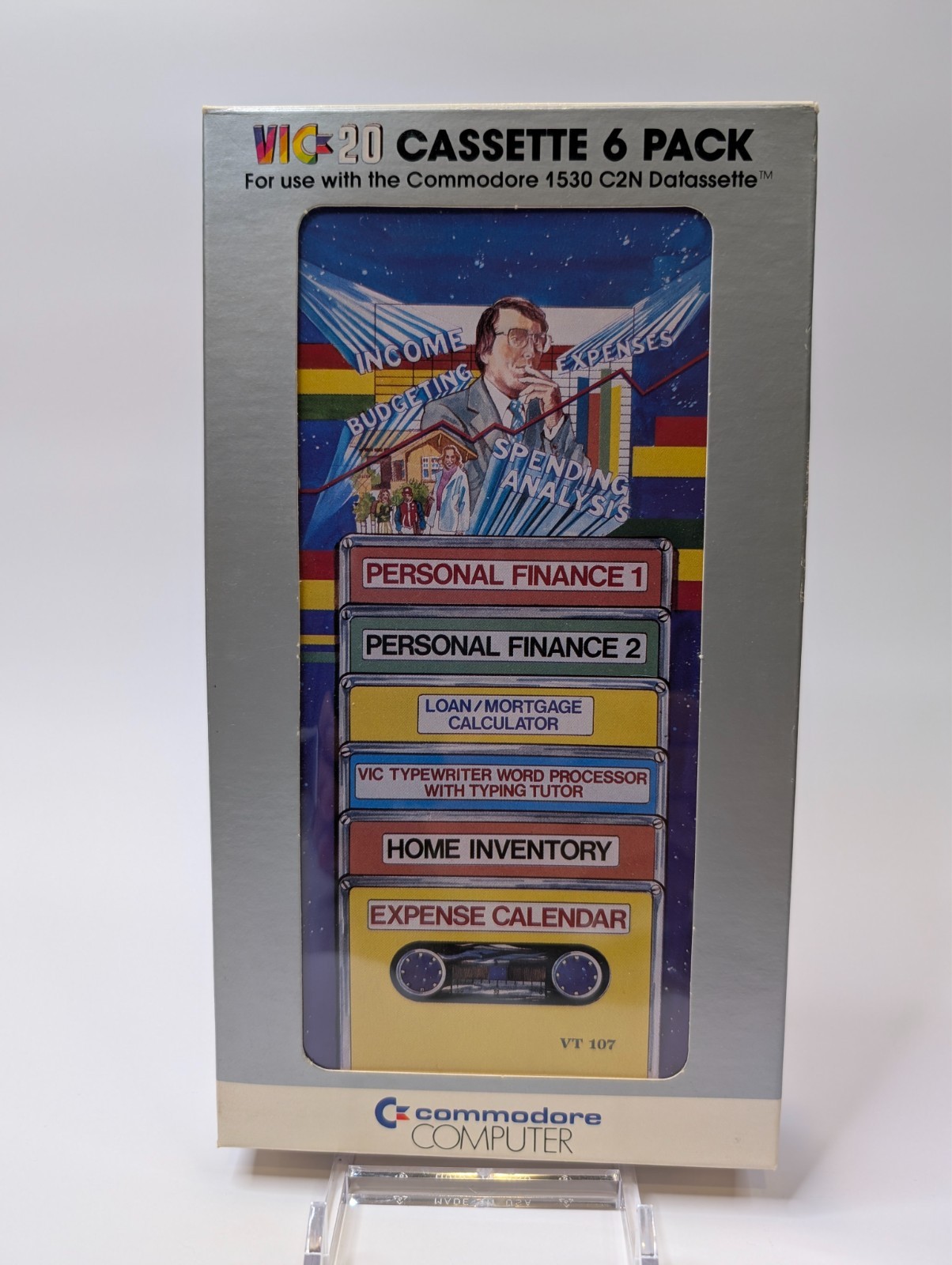 Commodore VIC-20 Cassette 6 Pack VT 107 - Complete In Box