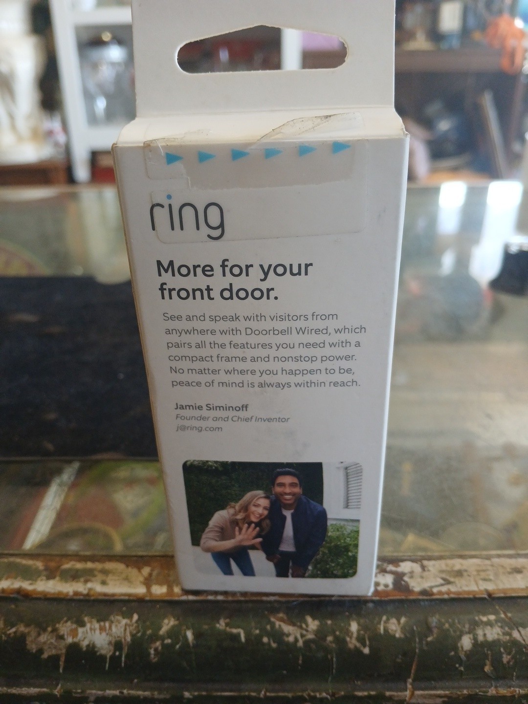 Ring Video Doorbell Wired - Black New In Open Box