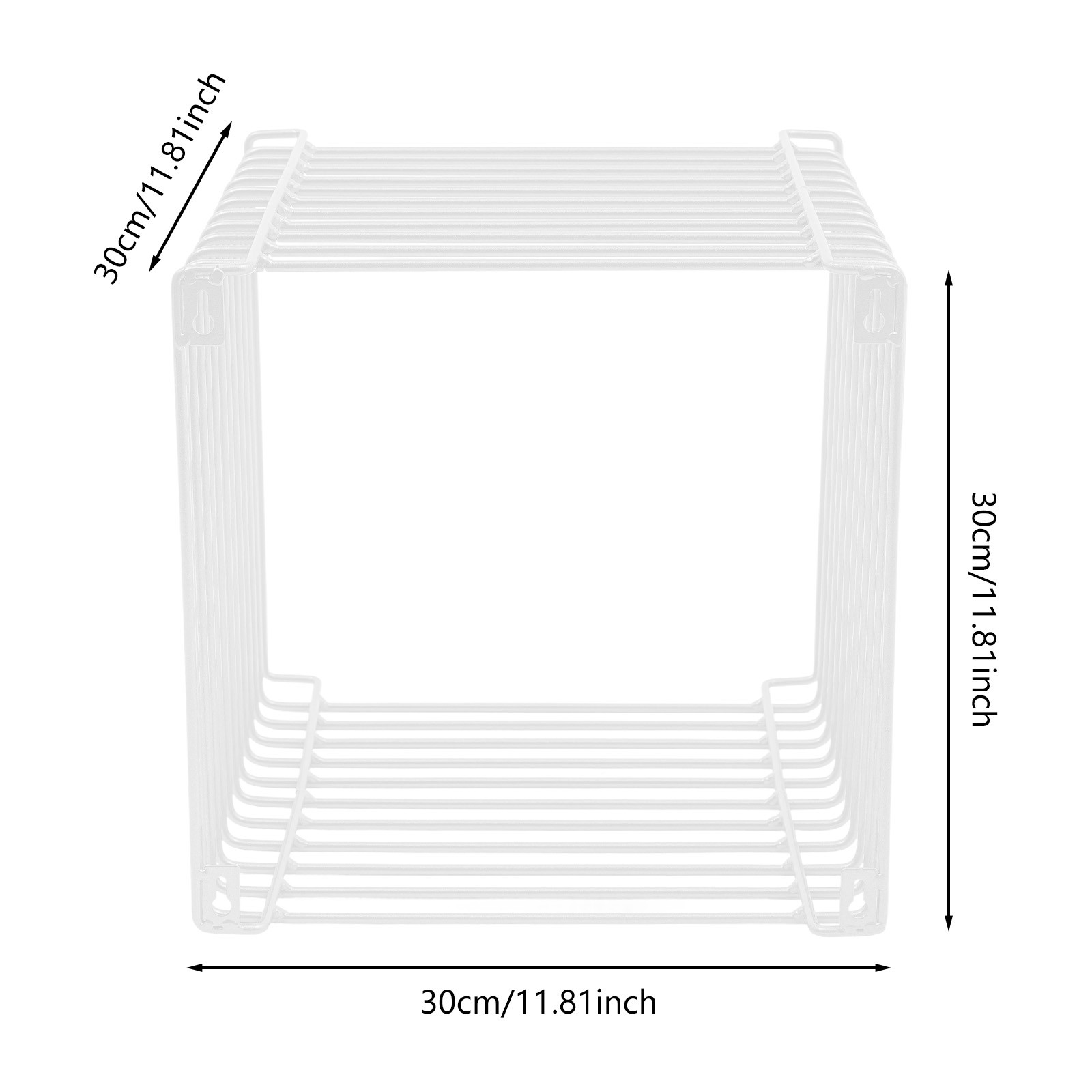 Linear Side Table Square Geometry Retro End Desk Multi-Purpose Tables Furniture