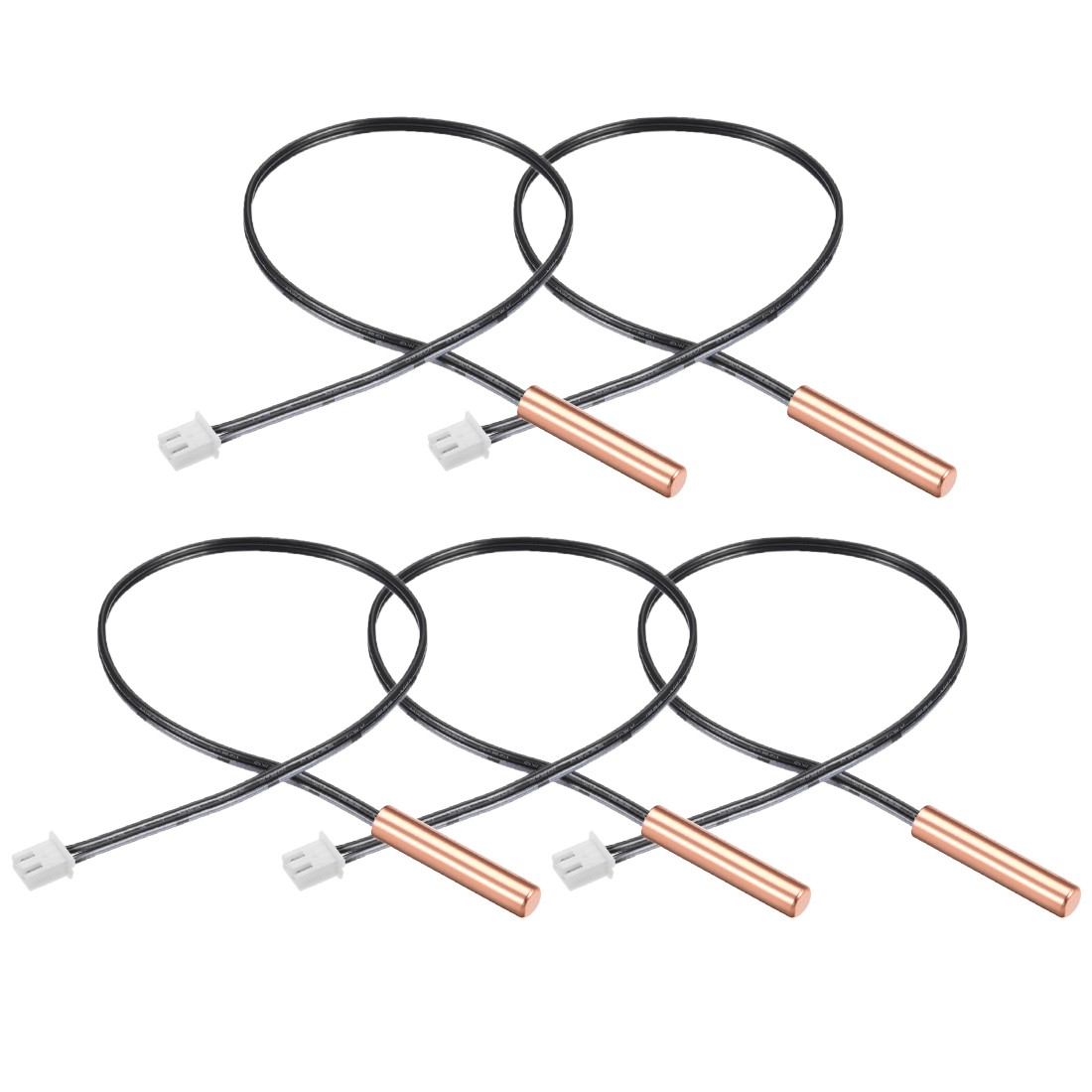 5pack 5K NTC Thermistor Probe 15.7" Copper Sensitive Temperature Temp Sensor