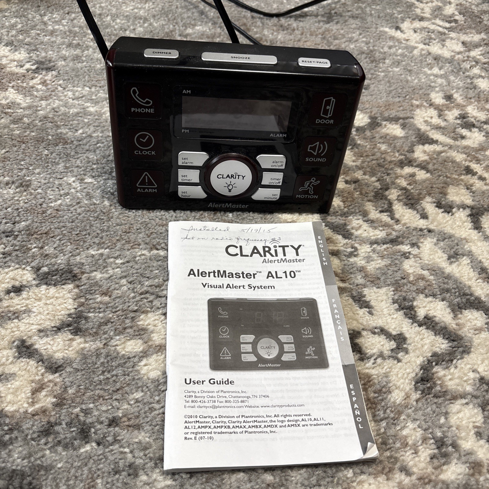 Clarity AlertMaster Visual Alert System AL10
