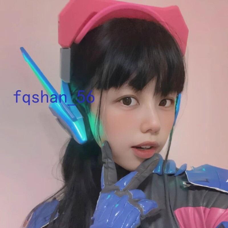 Overwatch OW2 D.Va Bluetooth Wireless Headphones Headset Cosplay Props Headband