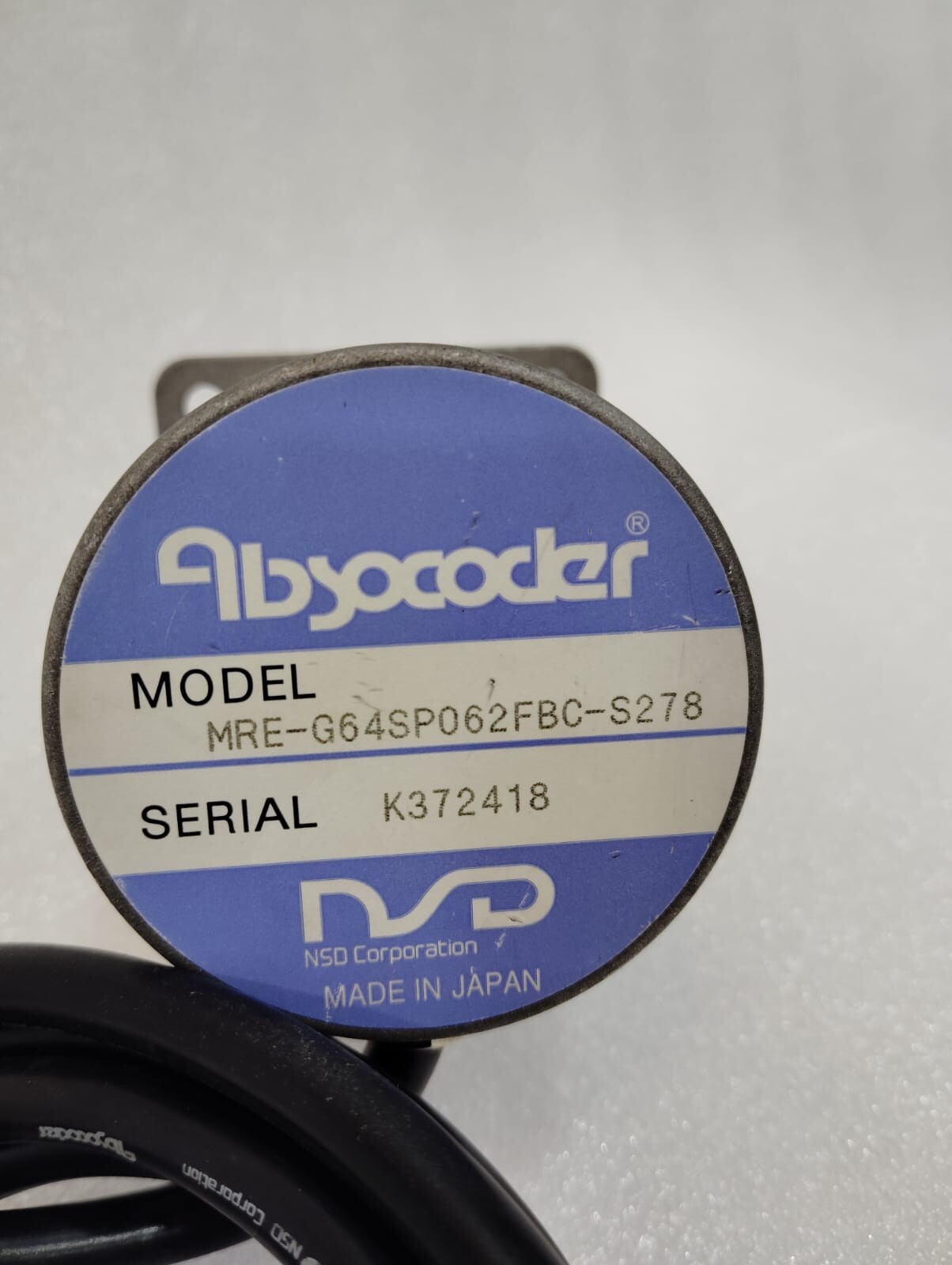 NSD CORPORATION MODEL MRE-G64SP062FBC-S278 ABSOCODER SENSOR MADE IN JAPAN NEW