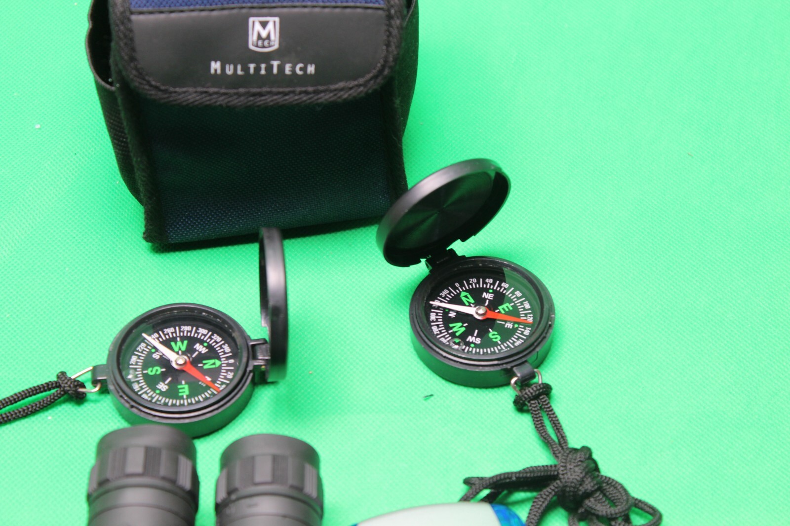 MultiTech Survivor Pack Binoculars, Compass, Flashlight Case W/Belt Loop Radio
