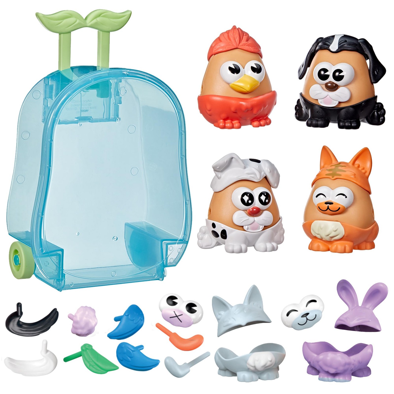 Potato Head Pet-Tato Tots, Pet-Themed Set with 31 Parts and Small, Orange
