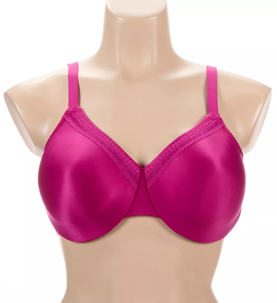WACOAL 855213 PERFECT PRIMER FULL FIGURE UW BRA CARNEVALE PINK ~ 40D ~ NWT $70