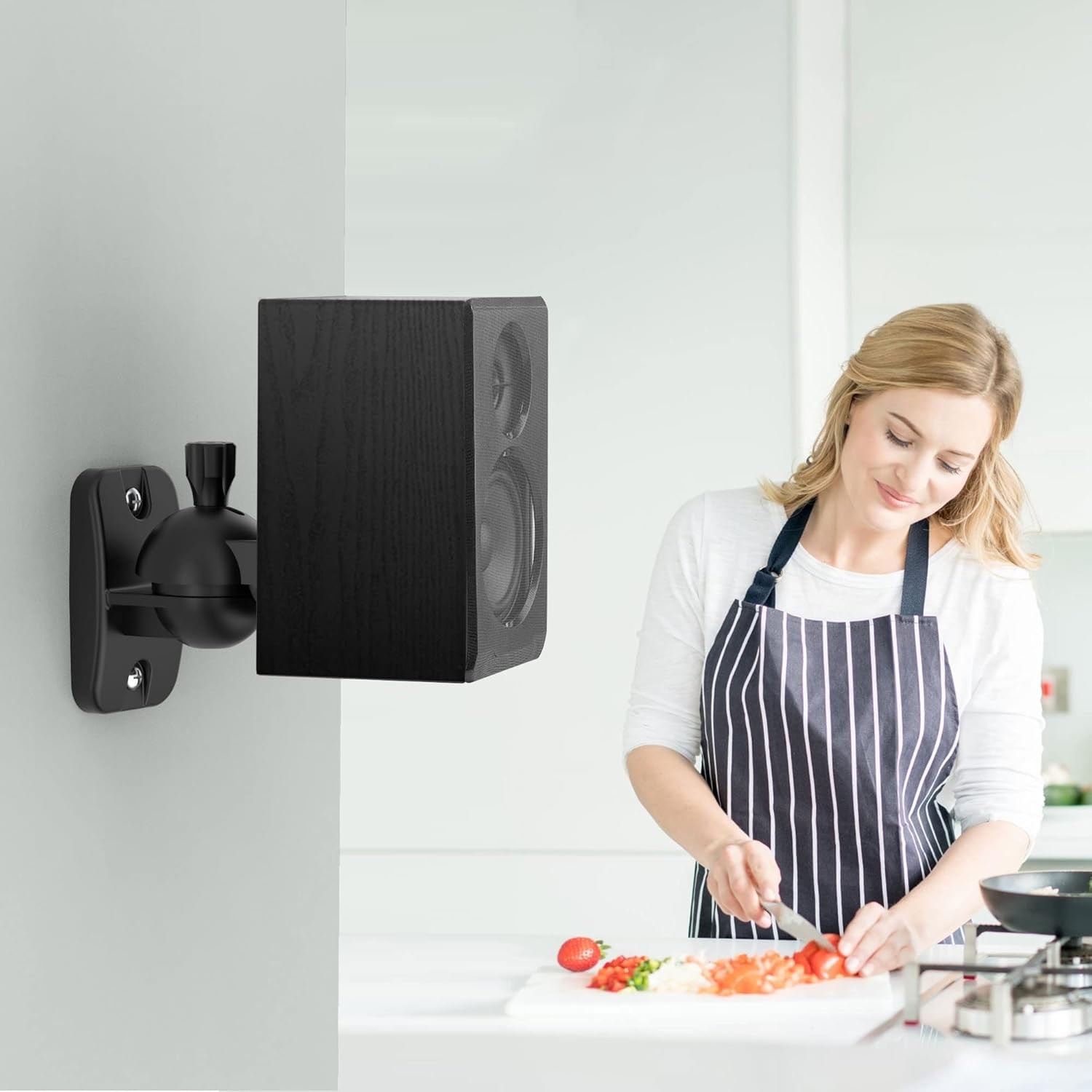 Speaker Wall Mount Brackets - Surround & Bookshelf Speaker Wall Mounts Kit, Hold