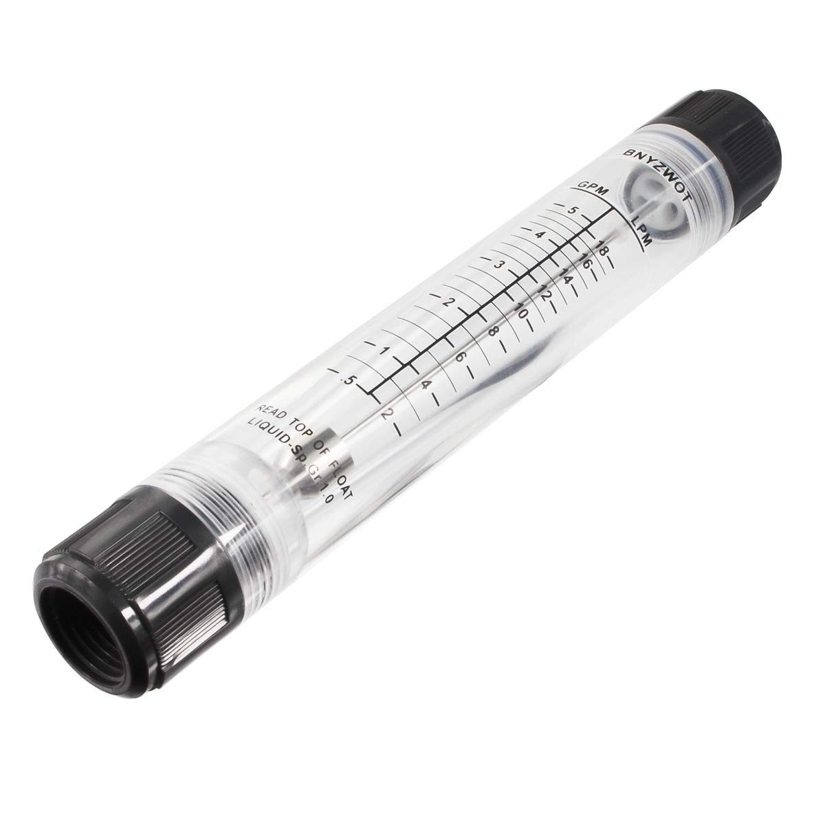 LZT G-15 0.5-5GPM 2-18LPM Water Flow Meter Panel Type Flowmeters Acrylic