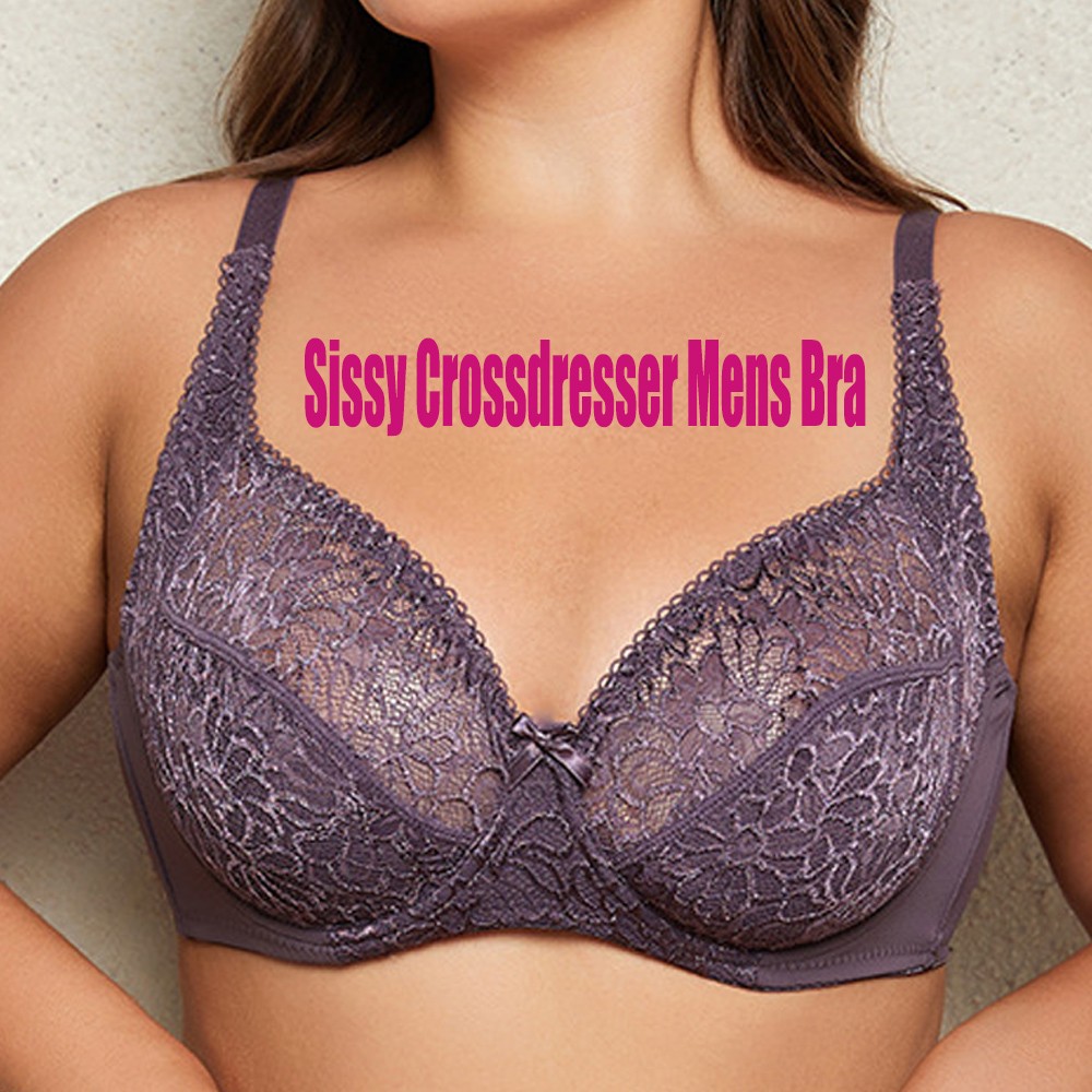 Flat Bra Crossdresser Mens Bras Lace Sissy Sexy Lingerie Straight Male Brassiere