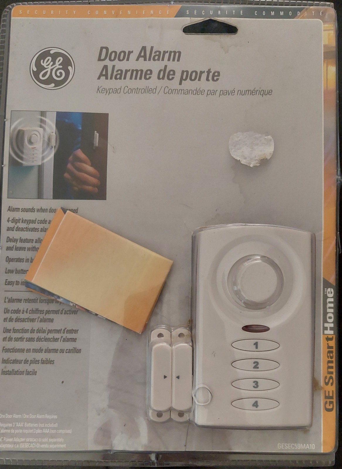 GE SmartHome Wireless Keypad Controlled Door Alarm