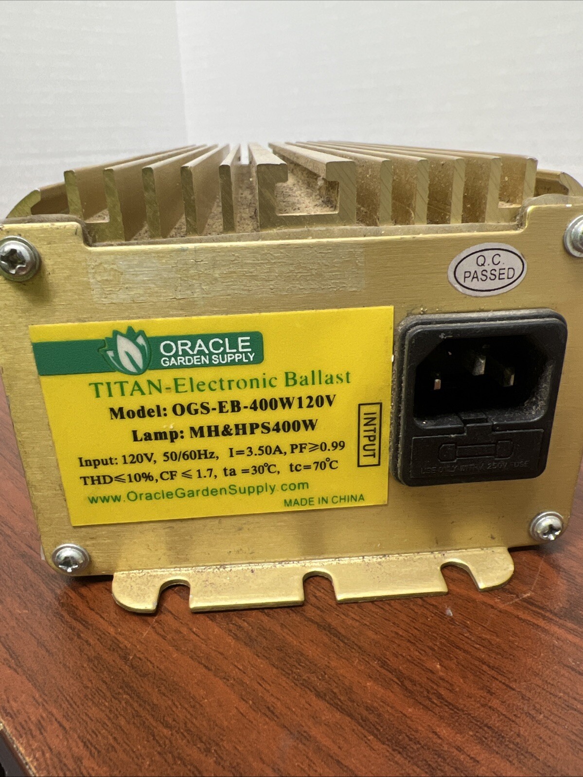 Oracle Garden Supply OGS-EB-400w120v Ballast