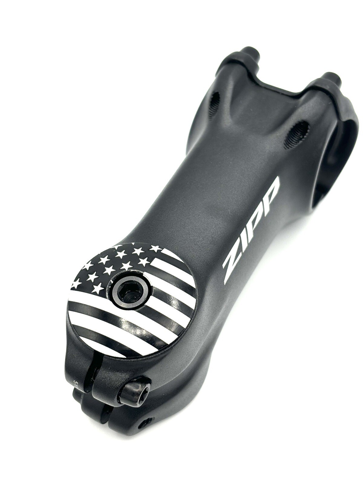 American Flag - Threadless Bicycle Headset Stem Cap 1 1/8 USA Black