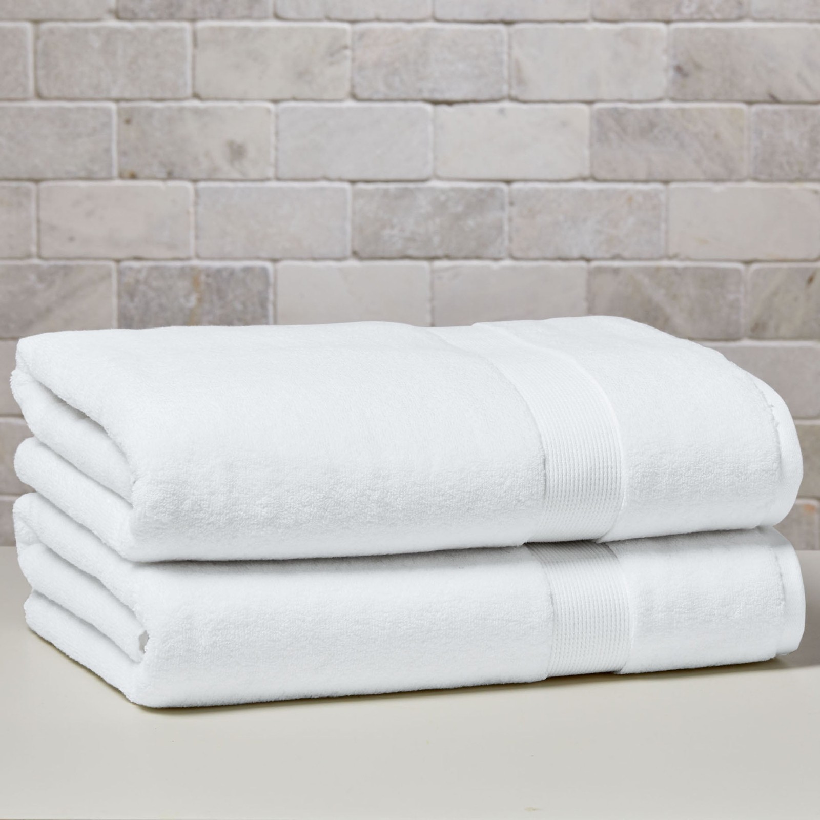 Signature Soft Solid Cotton Bath Sheet Arctic White