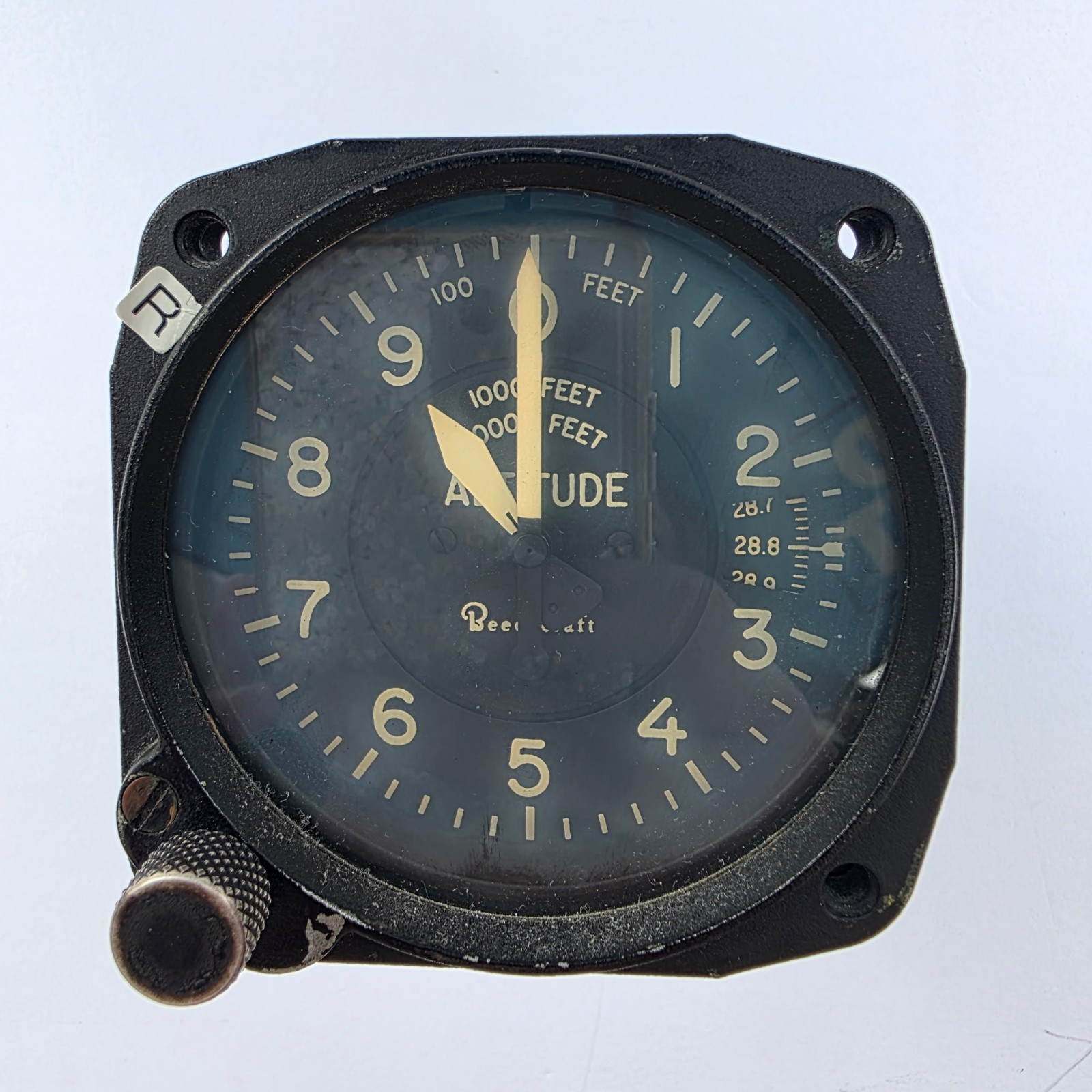 Garwin Beechcraft Altimeter BMD-1001 PN 22-977-02 Vintage Aircraft Instrument