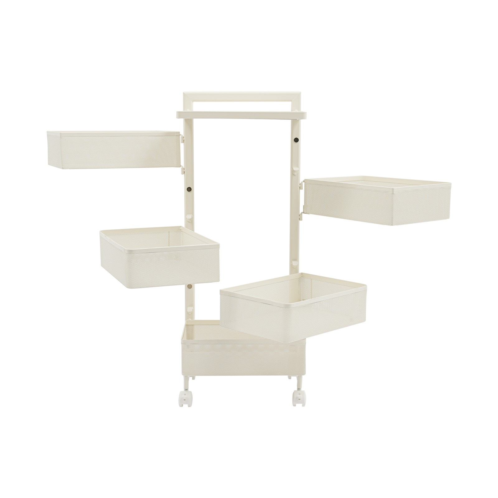 Rotating Storage Rack, Kitchen Organizer With Rotating Basket